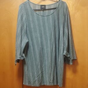 W5 Women's Top Size 2x Sage Green